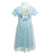 H&M Disney Kopciuszek Sukienka z Cekinowym Dołem Rozmiar 134/140