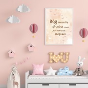 Plakat chrześcijański dla dzieci - Modlitwa szeptem