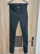 Damskie czarne spodnie skinny