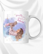 Kubek z nadrukiem Każda chwilą czekania, była tego warta BABYSHOWER 