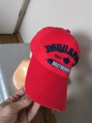 Dsquared2 Brotherhood czapka baseballowa czerwona z daszkiem