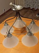 Żyrandol 5 ramienny-metalowy