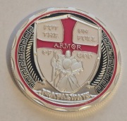 Templariusze Pamiątka z Malty Medal Moneta Magnes 2stronny na lodówkę