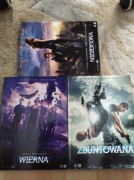 NIEZGODNA , ZBUNTOWANA , WIERNA . Trylogia  3 płyty dvd z książkami 