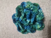 Szydełkowa broszka handmade,  kwiat 