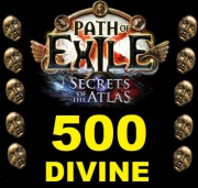 500 DIVINE ORB PATH OF EXILE POE SECRETS OF THE ATLAS MERCENARIES NOWA LIGA