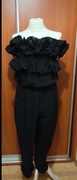 Nowy czarny włoski kombinezon damski Boho , rozmiar M