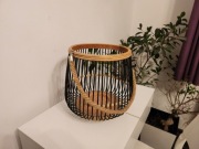 LAMPION DREWNIANY WISZĄCY STOJĄCY LOFT VINTAGE HOMLA OGRODOWY DUŻA ŚWIECA