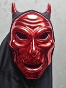maska diabeł szatan  bad devil z rogami party halloween