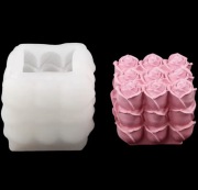 KOSTKA RÓŻANA Walentynki forma silikonowa 6.4*7*7 do Świec Wosku akcesoria 