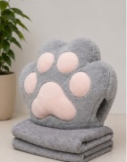 poduszka z kocykiem 40x35 poduszka łapka pusheen paw