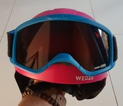 Kask narciarski WEDZE + gogle narciarskie WEDZE