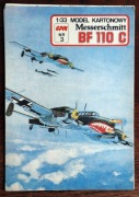 Model Kartonowy - Mwsserschmit BF 110 C
