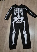 Strój kościotrupa r. 116 piżama polarowa ciepła w czaszki gratis