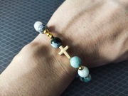 Różaniec na rękę bransoletka Agat 