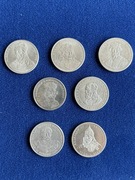 monety Królowie Polski 7sztuk