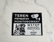 2w1 Wyjątkowe tabliczki uwaga pies duży wybór doberman, amstaff owczarek