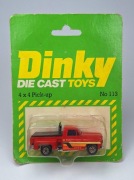 DINKY - CHEVROLET 4X4 PICK UP, No 113, Made in Hong Kong 