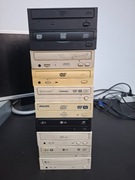 Napędy CD DVD 9szt ATA + 1 SATA 5.25 cala