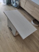 Stolik rozkładany, 50 x 100 do 100 x 100 - dąb sonoma
