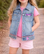 Bezrękawnik dziecięcy jeans 