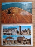 Pocztówki Wezuwiusz, Pompeje 2 szt Włochy