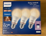 Żarówka smart LED Philips E27 (3 w paczce)  super cena polecam okazja