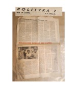 gazeta polityka numer 18 1409 1984 rok czasopismo vintage retro  prl