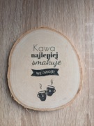 Podkładka pod kubek.  Drewniana 
