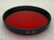 PANCHROMAR Filtr czerwony o średnicy M86 86 mm DDR - PRAWIE NOWY 