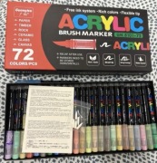 Nowe zafoliowane markery akrylowe guangna 72 sztuki