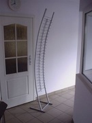 Stojak na okulary Banan na 50 szt z lustrem srebrny/biały