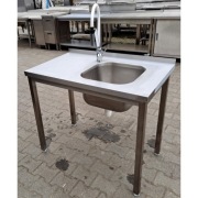 Zlew 1 Komorowy z Półką - 100/60/85 - M.1566.N