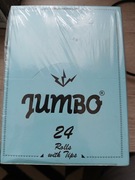 Jumbo blue rolls +tips . 5 metrów. 24 szt.