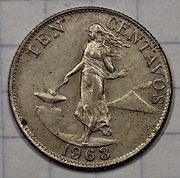 0835 Filipiny 10 centavos 1963