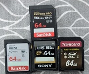 Sony i Transcend 64GB 2 szt