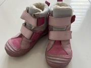 Zimowe kozaki ocieplane wełną Dawid rozm. 28, różowo-szare