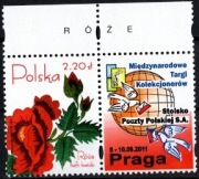 4047 z przyw (z napisem) Róże - Międzynarodowe Tarki Kolekcjonerów Praga