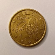 50-euro-cent 2001 Hiszpania 