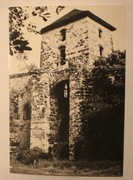 RUDNO. Ruiny zamku Tenczyn - wieża z XIV w. CZYSTA k / CHRZANÓW, KRAKÓW