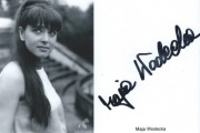 Maja WODECKA oryginalny autograf! FILM