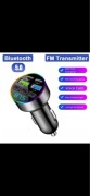 Transmiter Bluetooth 5.0 FM + Ładowarka 66W USB-C LED RGB AUTO
