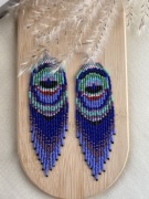 Kolczyki z japońskich koralików.