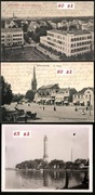 ŚWINOUJŚCIE Swinemünde latarnia panorama rynek zestaw 3 pocztówki