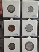 Zestaw monet prl rzadkie roczniki.