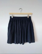 Czarna krótka spódnica Bik Bok basic wiskoza gothic vintage 38 M