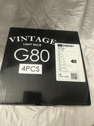 Zestaw żarówek LED Vintage G80 E27 – 4 sztuki