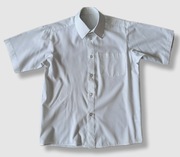 Tu wizytowa koszula biała krótki rękaw 140cm