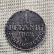 1 Pfennig 1862 B Hannower