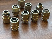 złączki skrecane 10/13 proste silver